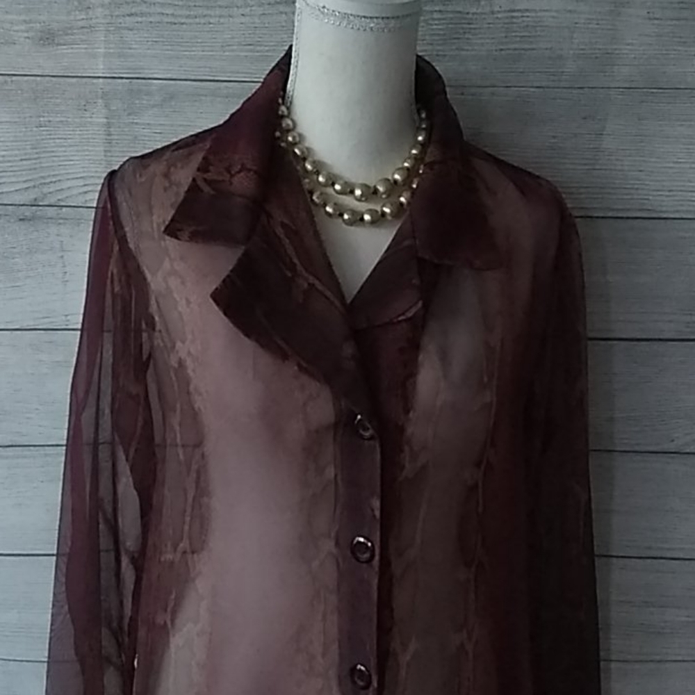 Snake Sheer Print Maxi long  Cover.